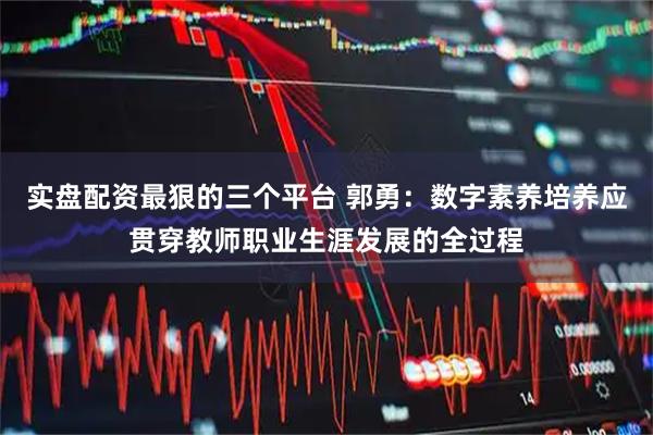 实盘配资最狠的三个平台 郭勇：数字素养培养应贯穿教师职业生涯发展的全过程